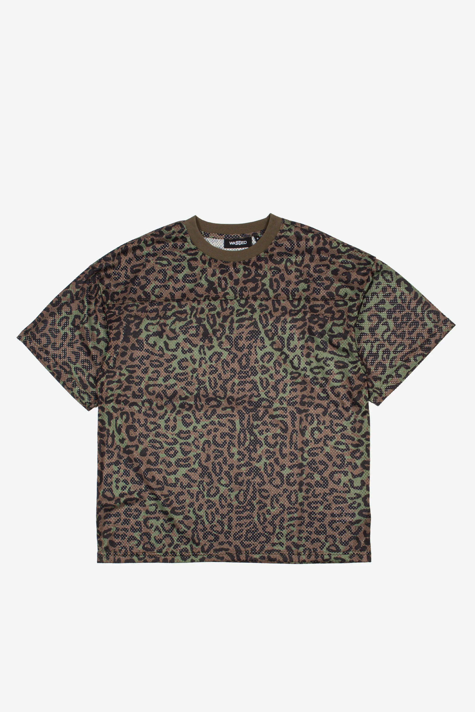 T-Shirt Mesh Boxy Cheetah