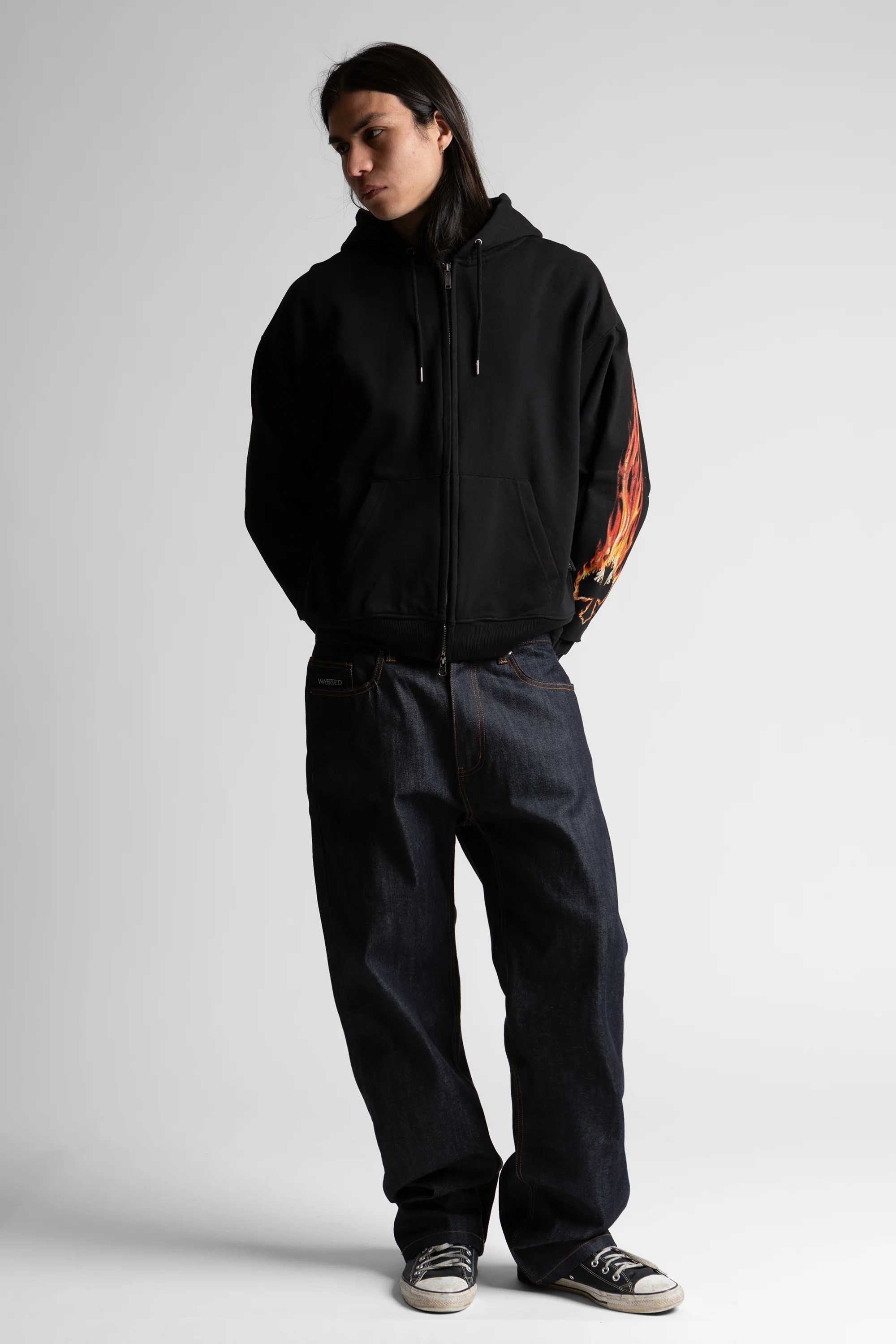 Hoodie Zip Boxy Cinderfall - Image 2