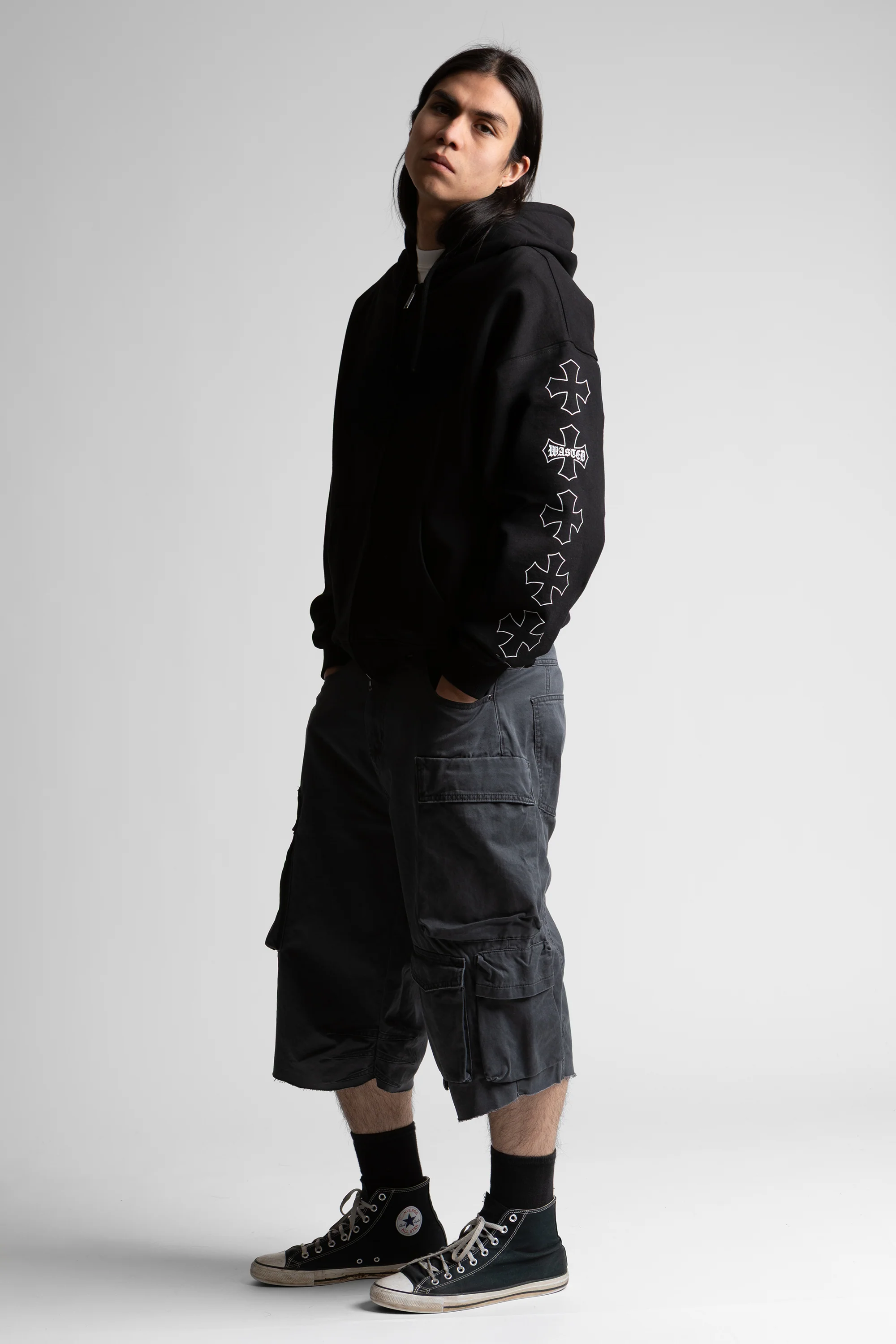 Hoodie Zip Boxy Everfaith - Image 2