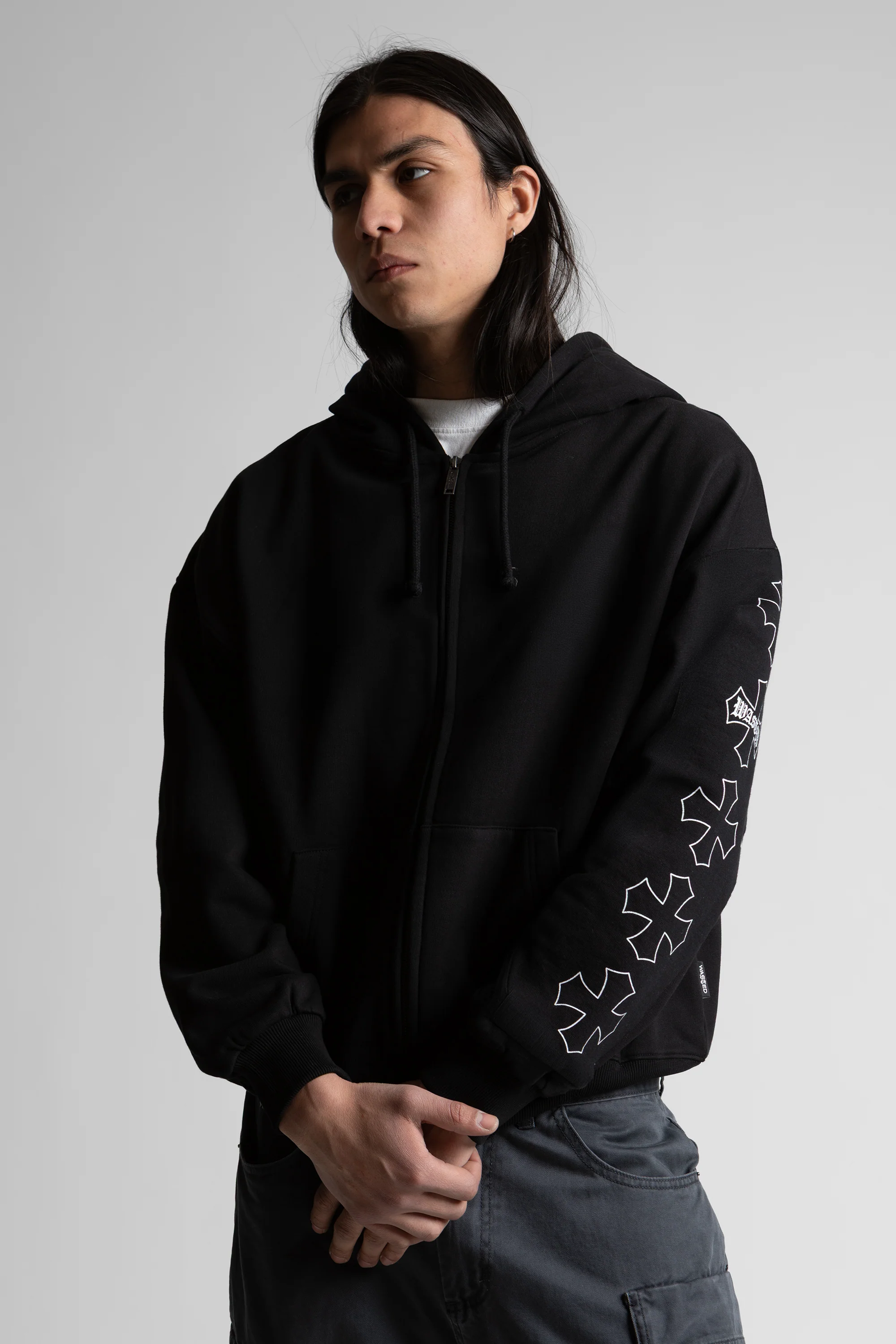 Hoodie Zip Boxy Everfaith - Image 3