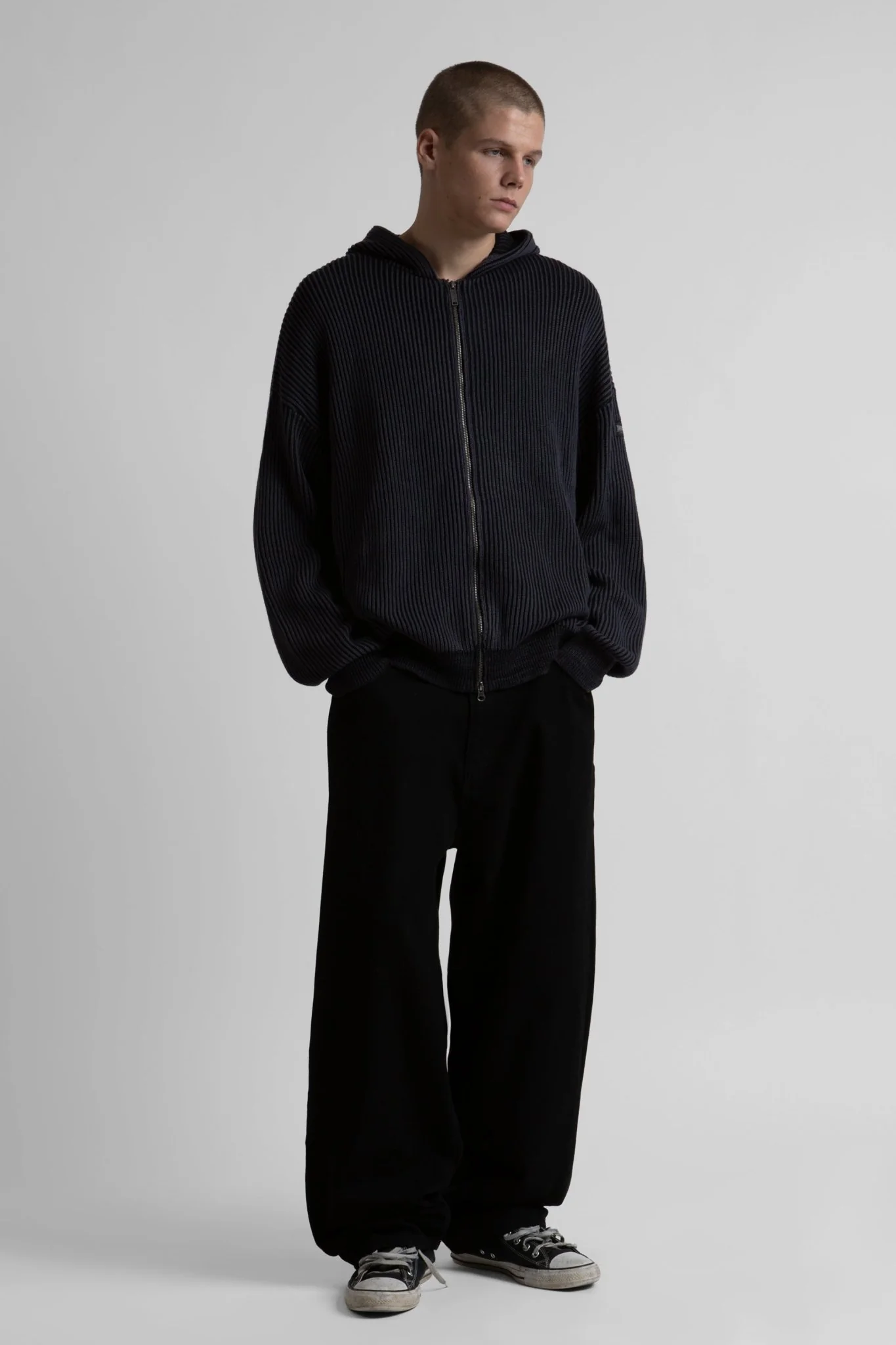 Hoodie Zip Knit Pusher - Image 2