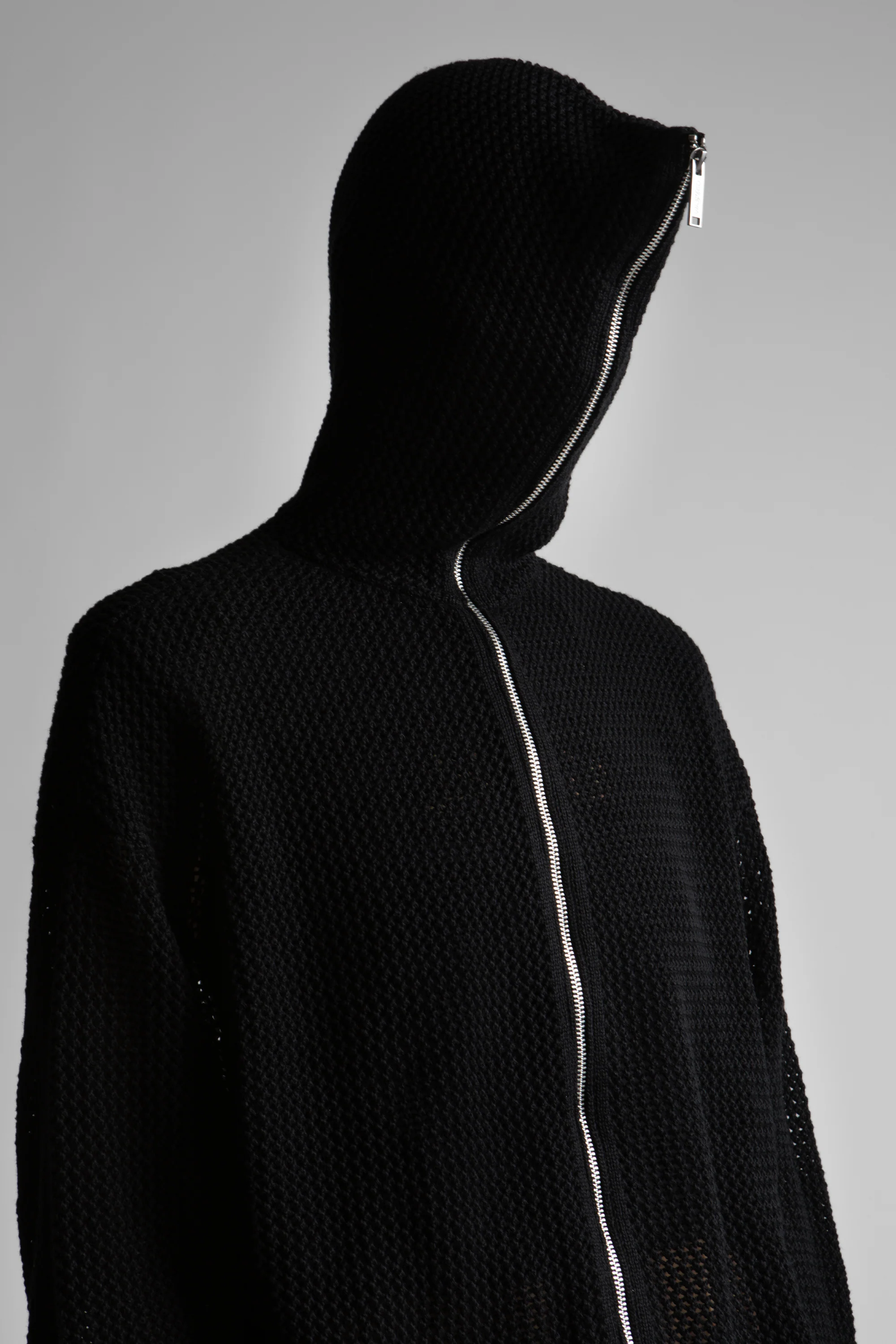 Hoodie Zip Knit Loose Realm - Image 7