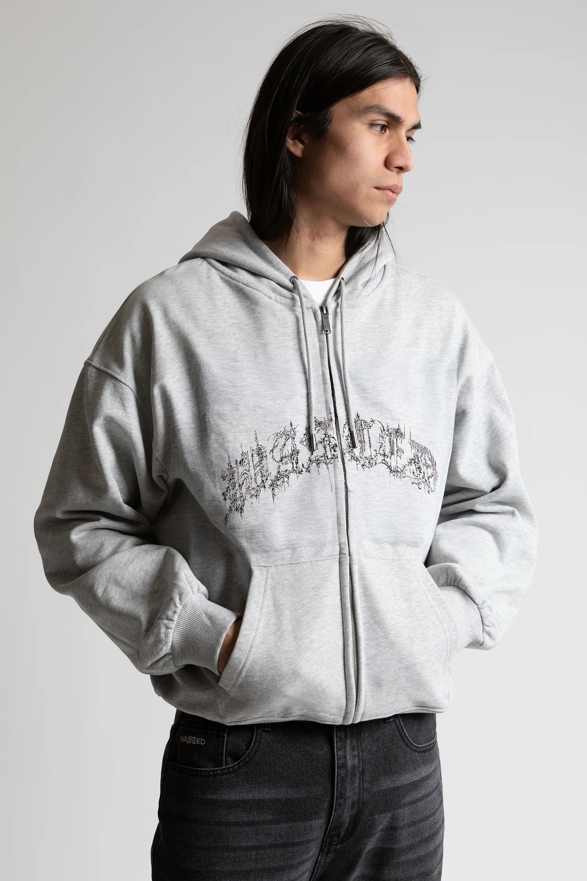 Hoodie Zip Boxy Shield - Image 3
