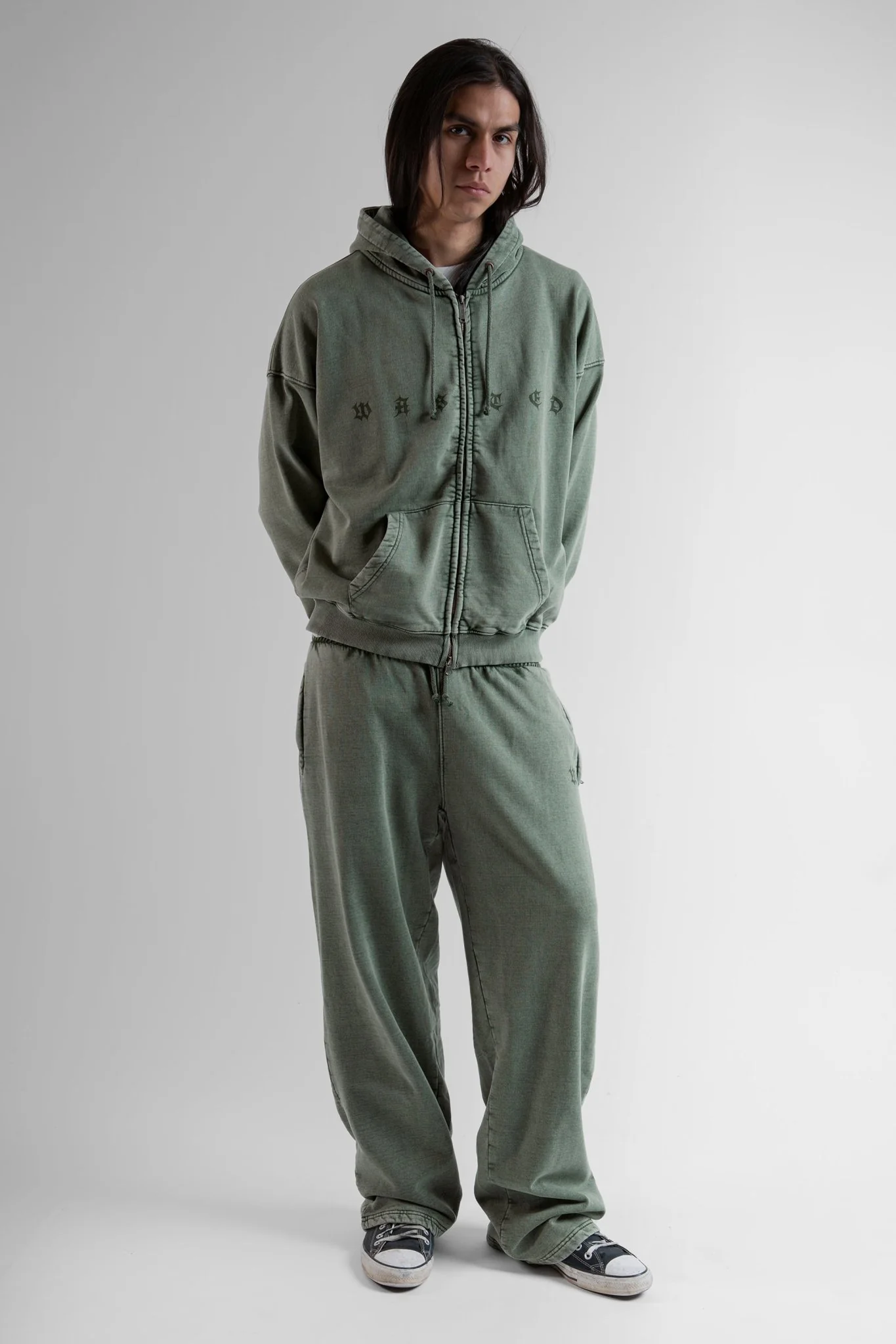 Hoodie Zip Splinter Faded - Image 2